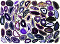 Purple Agate Slice (Size #0) (2 to 3 inches) Grade A Brazilian Agate Geode Slice by Crystal River Gems