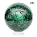 Malachite Sphere - 8-9 cm - Qty 1 by Crystal River Gems