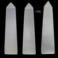 Selenite Obelisk Tower 7 to 7.5 Inches (1 Piece) by Crystal River Gems