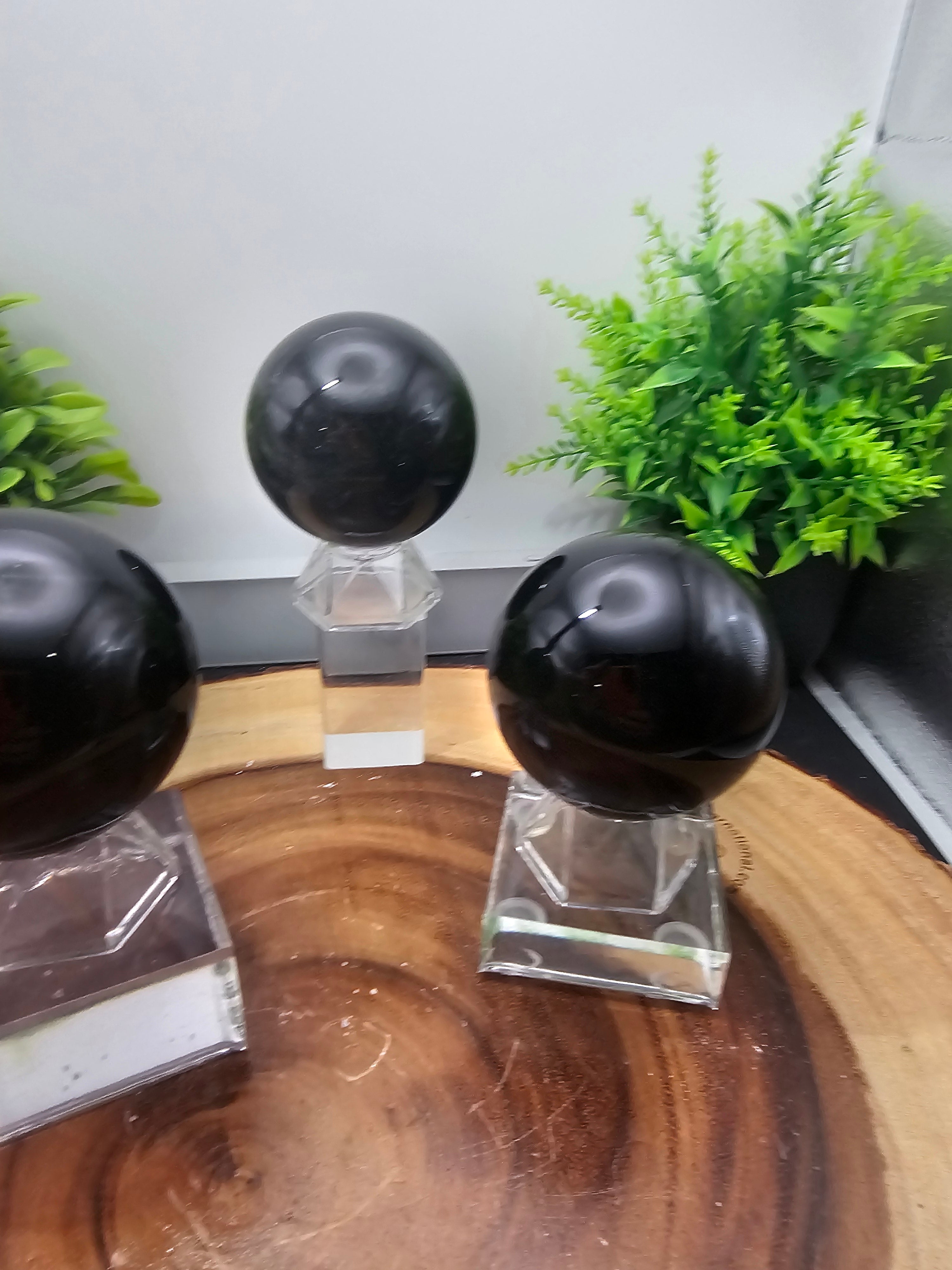 Obsidian Spheres by CrystalCloud Company
