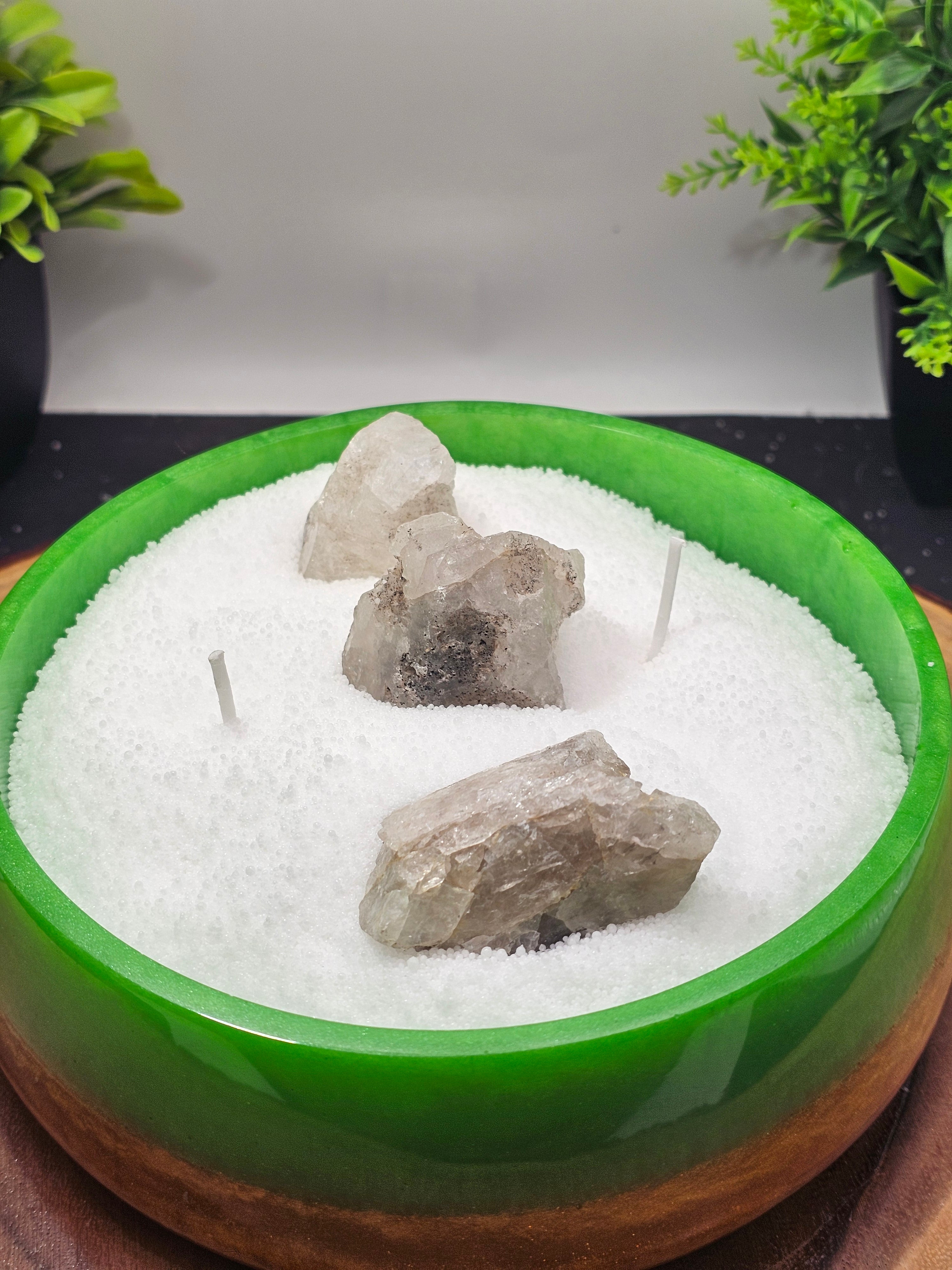 Fonda NY quartz candle by CrystalCloud Company