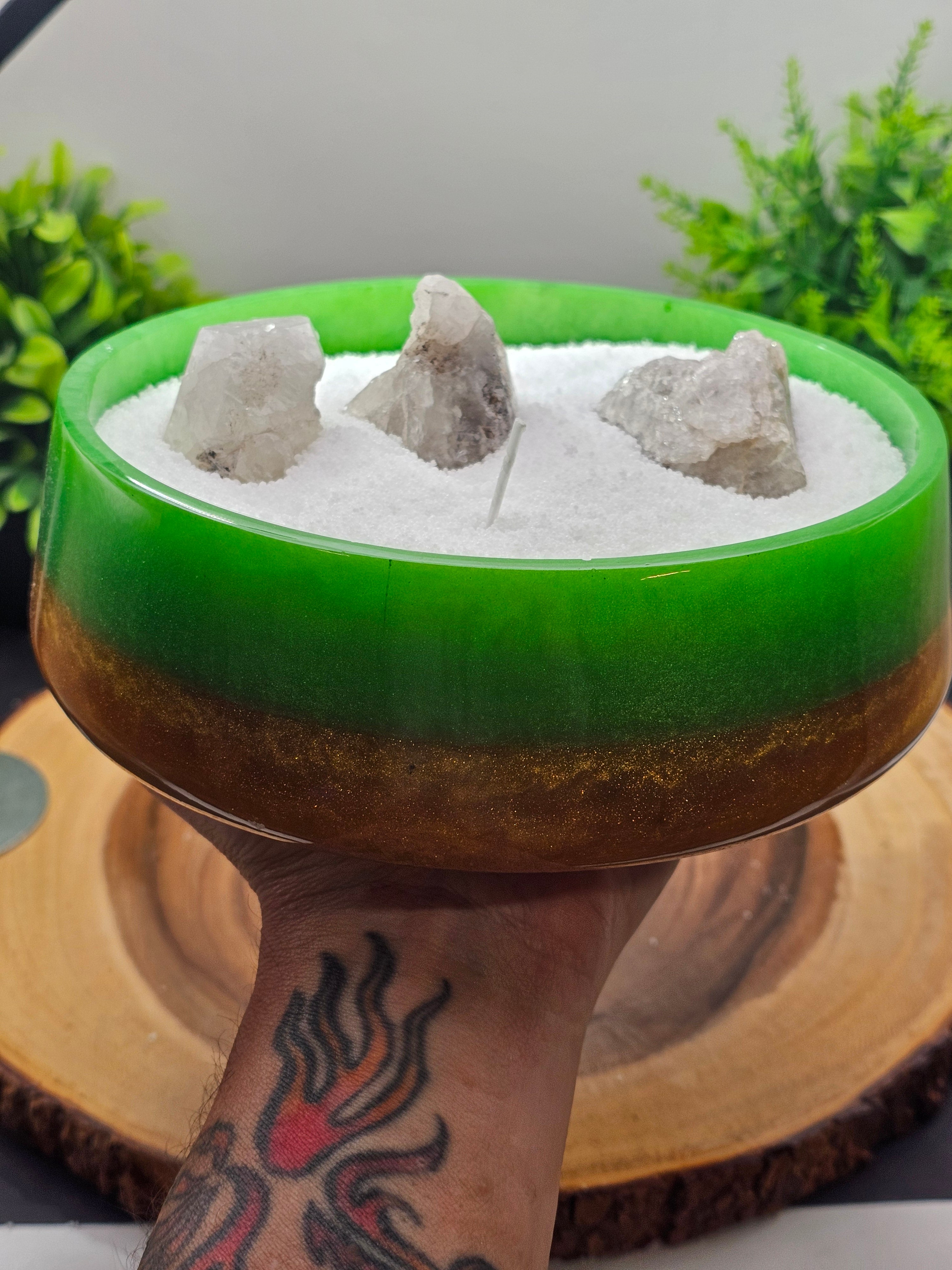 Fonda NY quartz candle by CrystalCloud Company