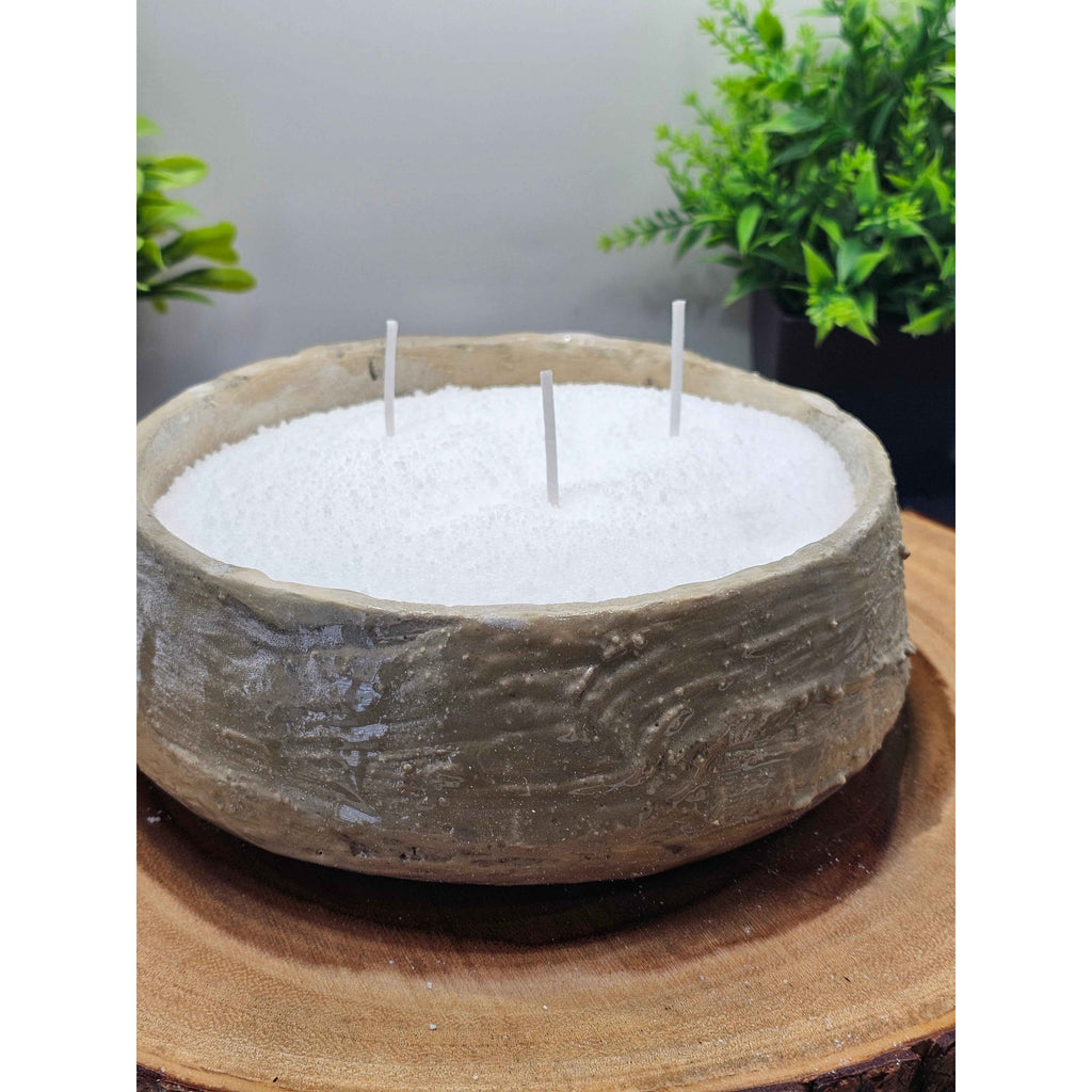 Concrete Candle Bowl by CrystalCloud Company
