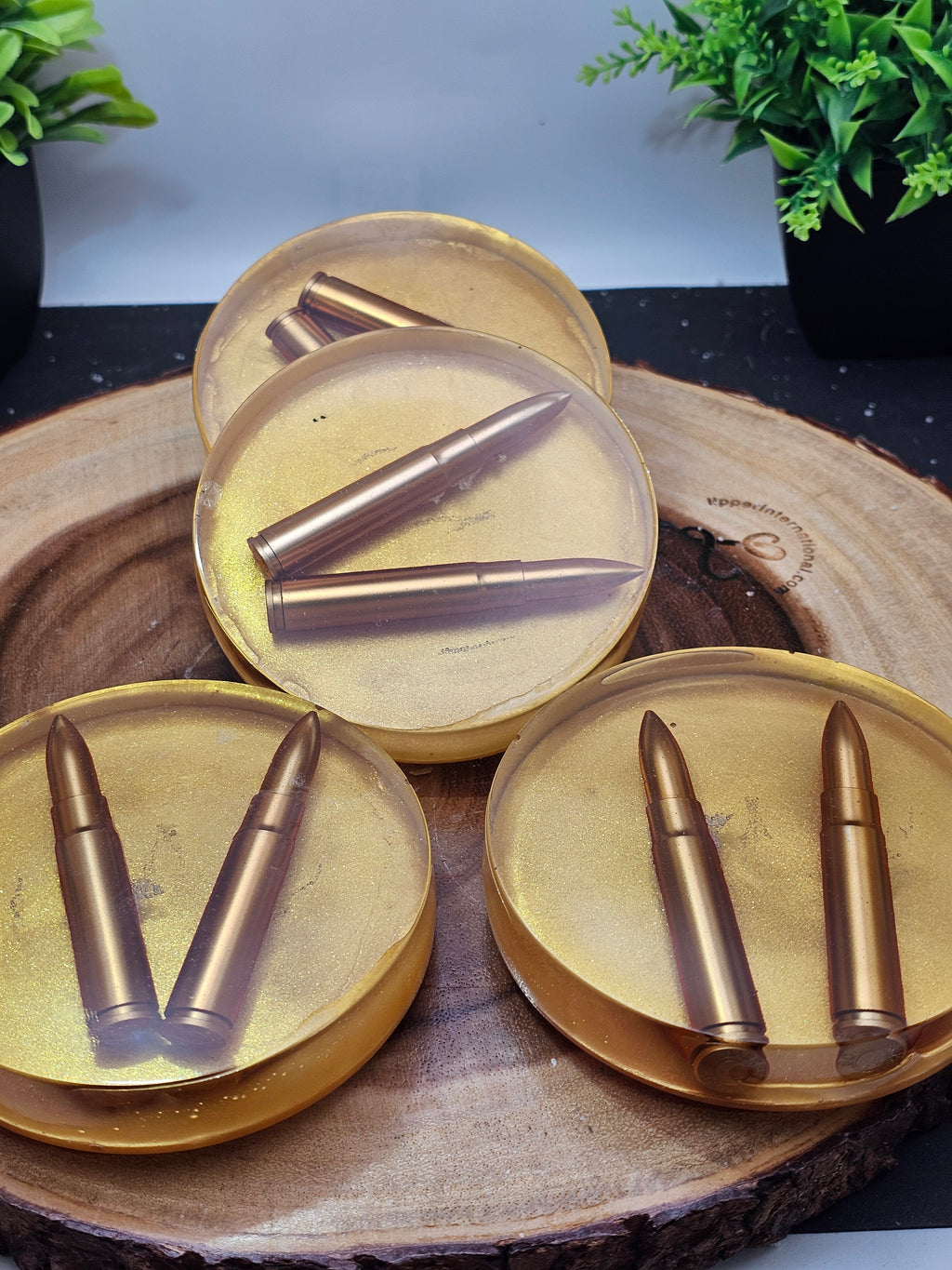 Bullet coaster set by CrystalCloud Company