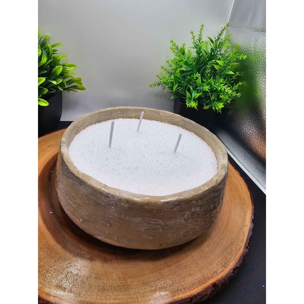 Concrete Candle Bowl by CrystalCloud Company