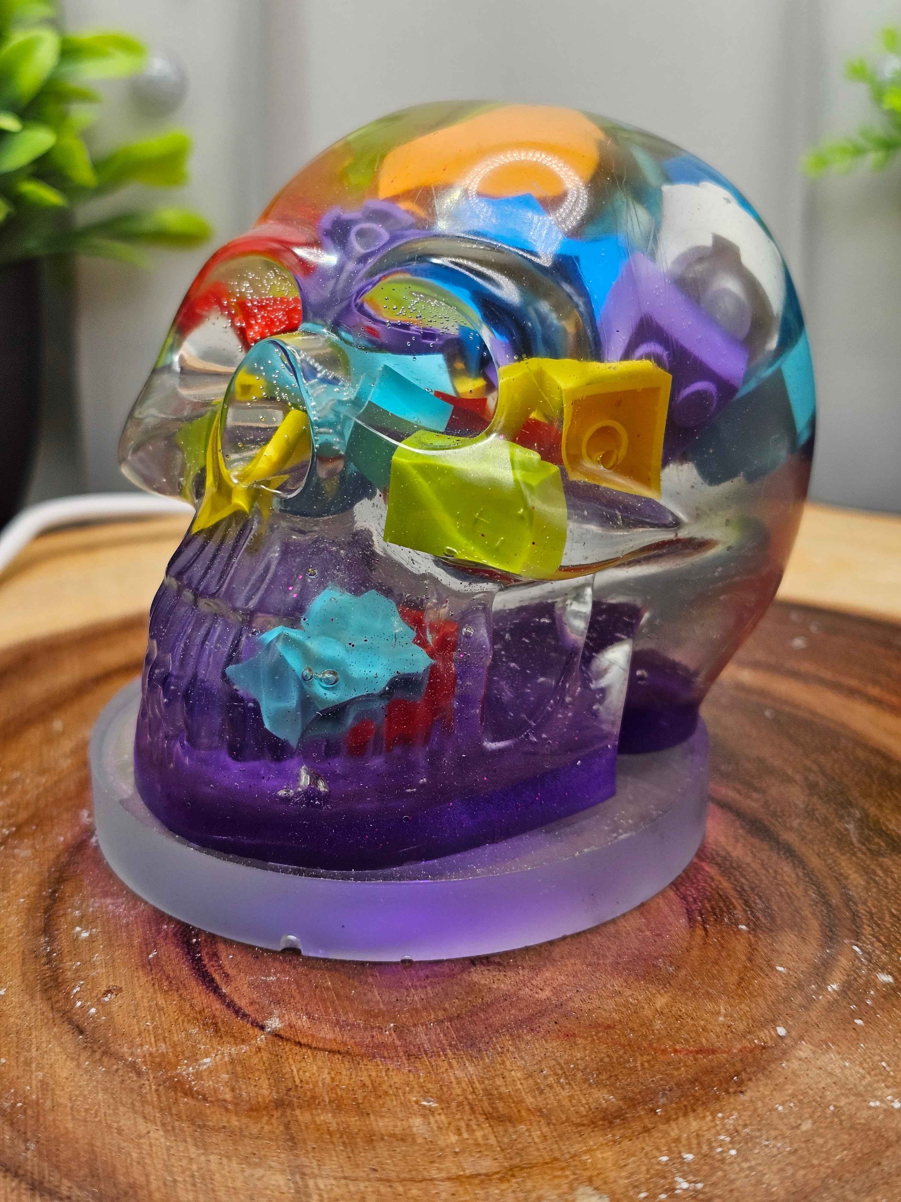Resin Skull by CrystalCloud Company