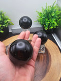Obsidian Spheres by CrystalCloud Company
