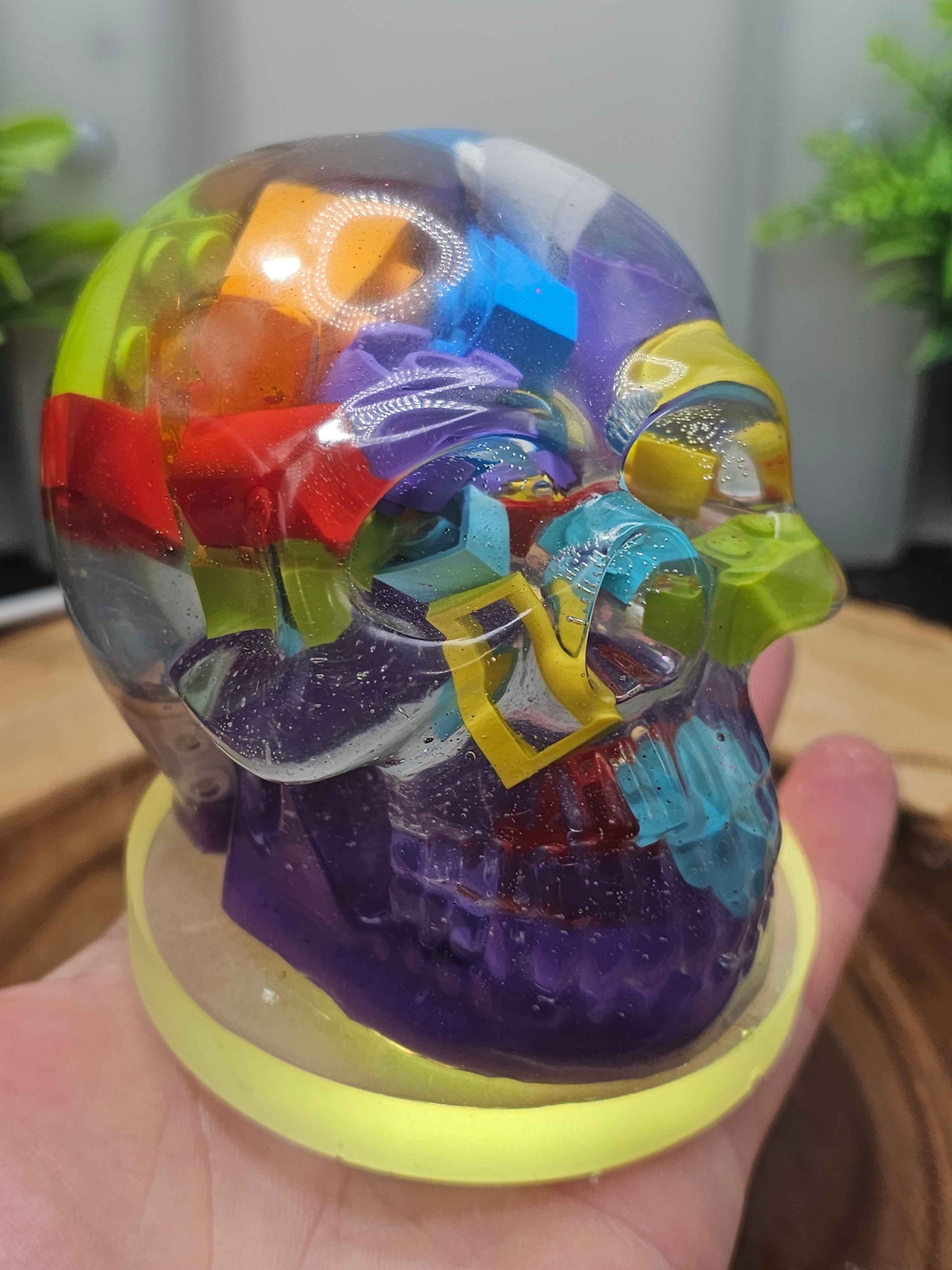 Resin Skull by CrystalCloud Company