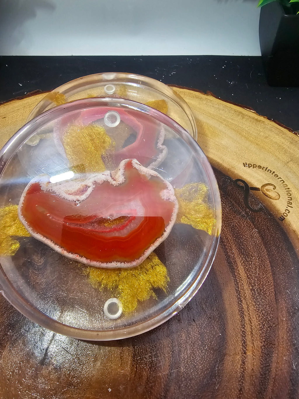 Agate coaster set by CrystalCloud Company