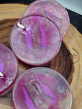 White Quartz coaster set by CrystalCloud Company