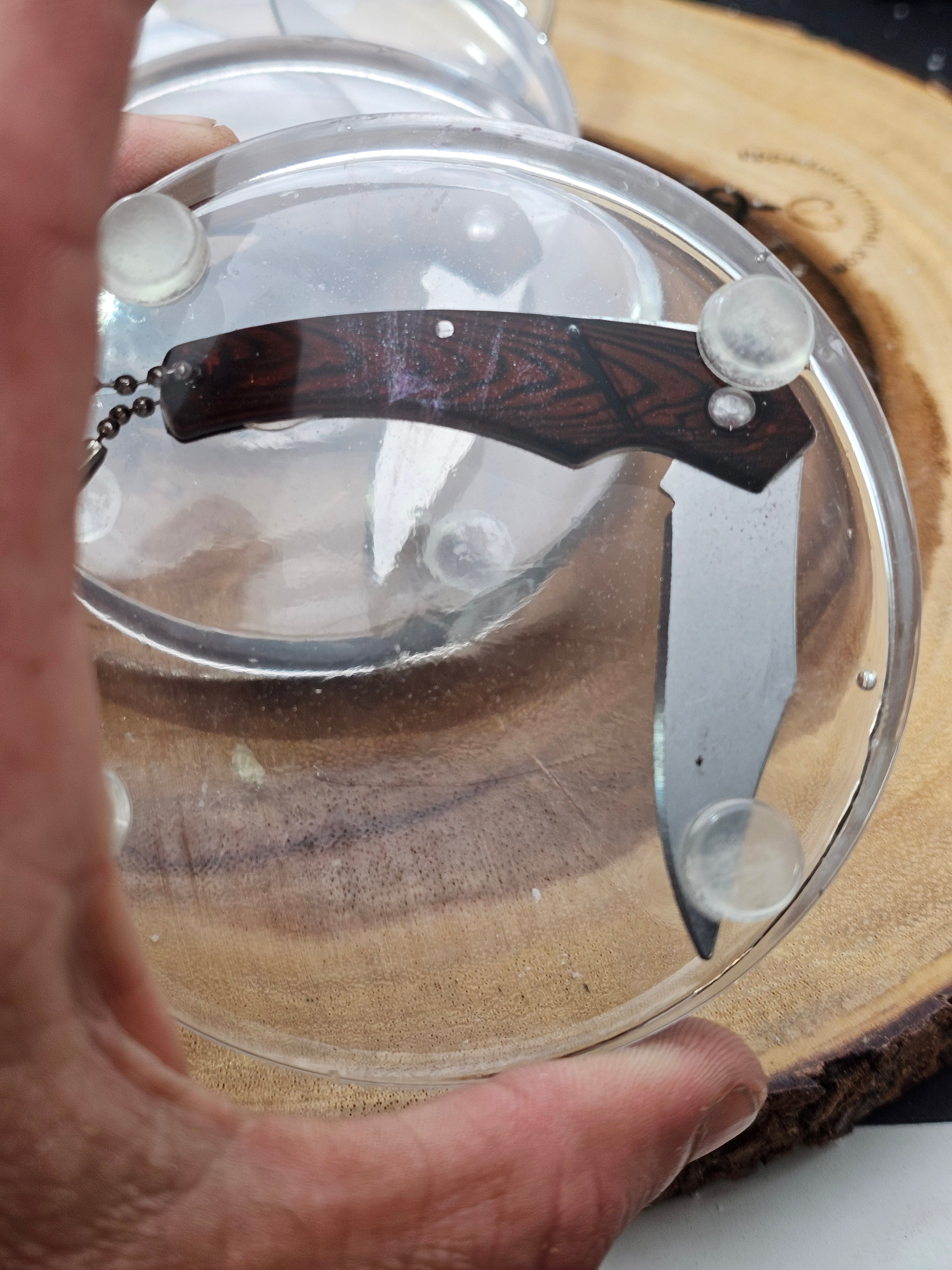 Pocket knife coaster set by CrystalCloud Company