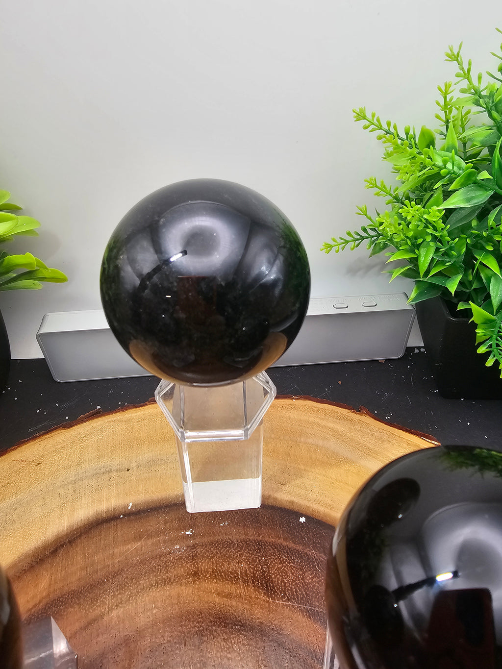 Obsidian Spheres by CrystalCloud Company