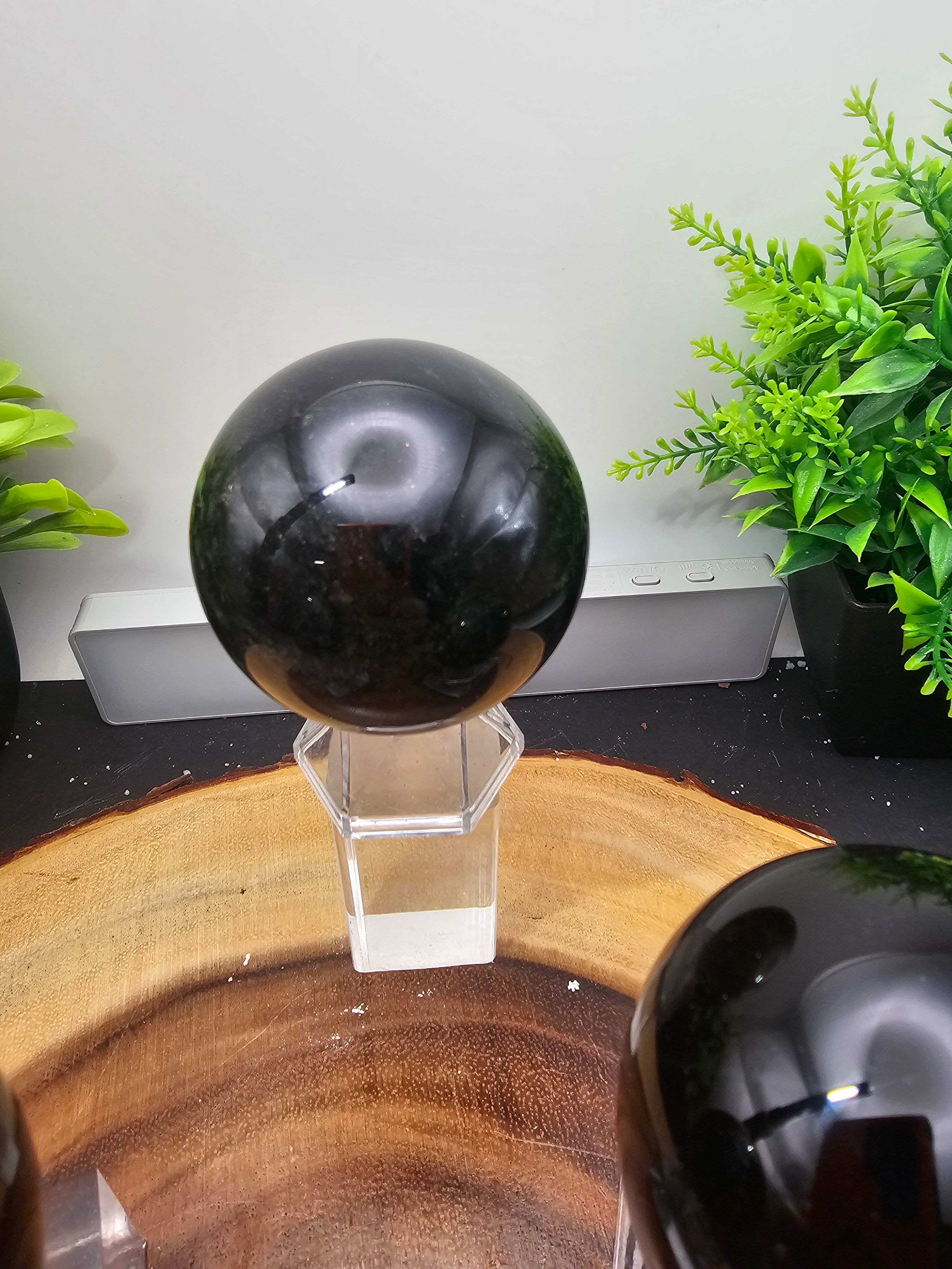 Obsidian Spheres by CrystalCloud Company