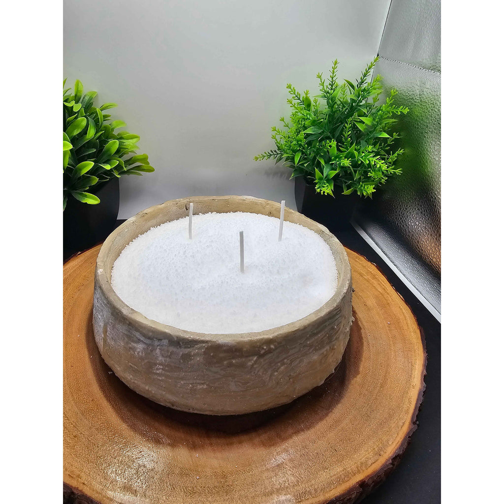 Concrete Candle Bowl by CrystalCloud Company