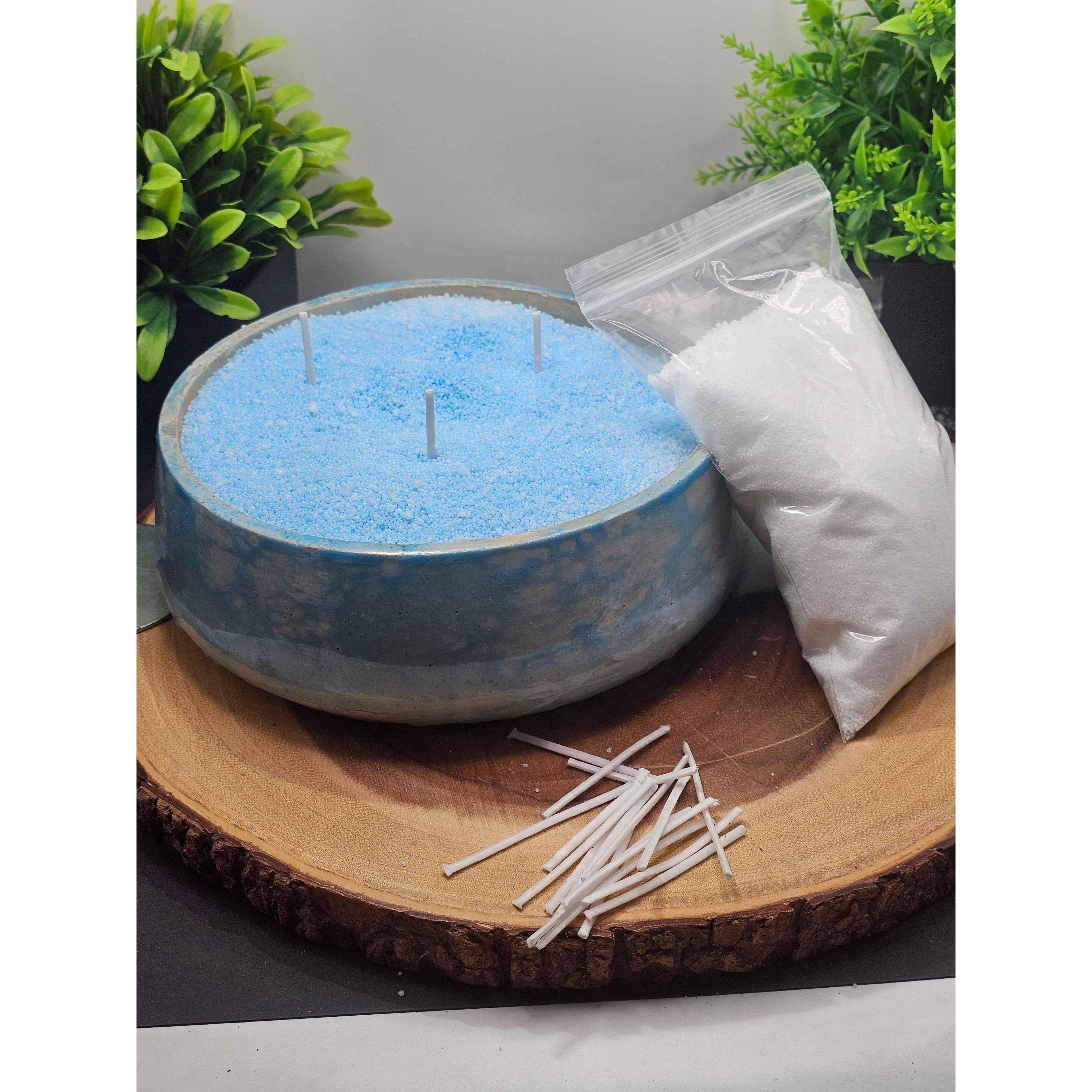 Blue Lemon Candle Bowl by CrystalCloud Company