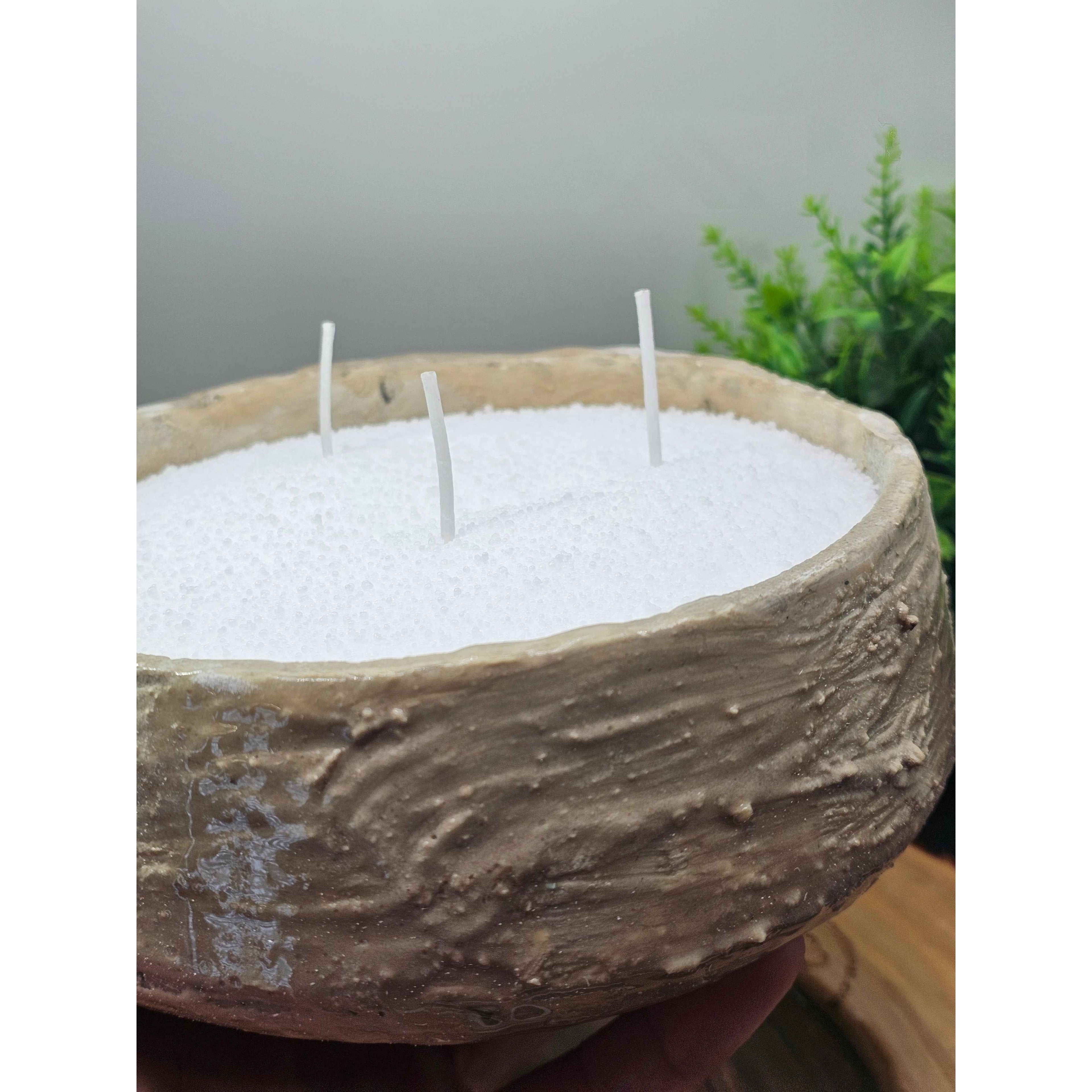 Concrete Candle Bowl by CrystalCloud Company