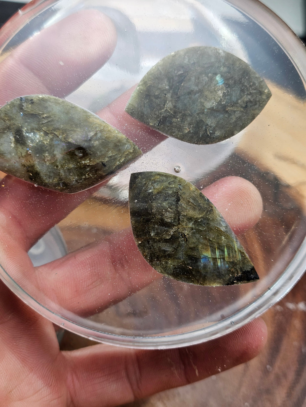 Labradorite coaster set by CrystalCloud Company
