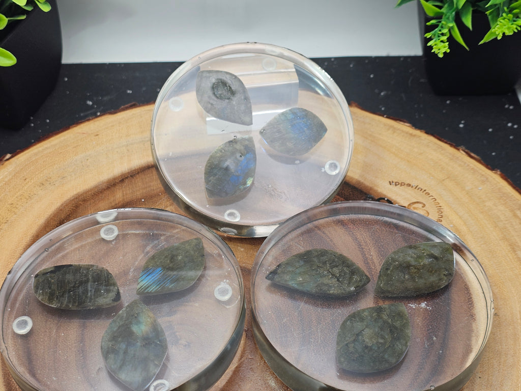 Labradorite coaster set by CrystalCloud Company