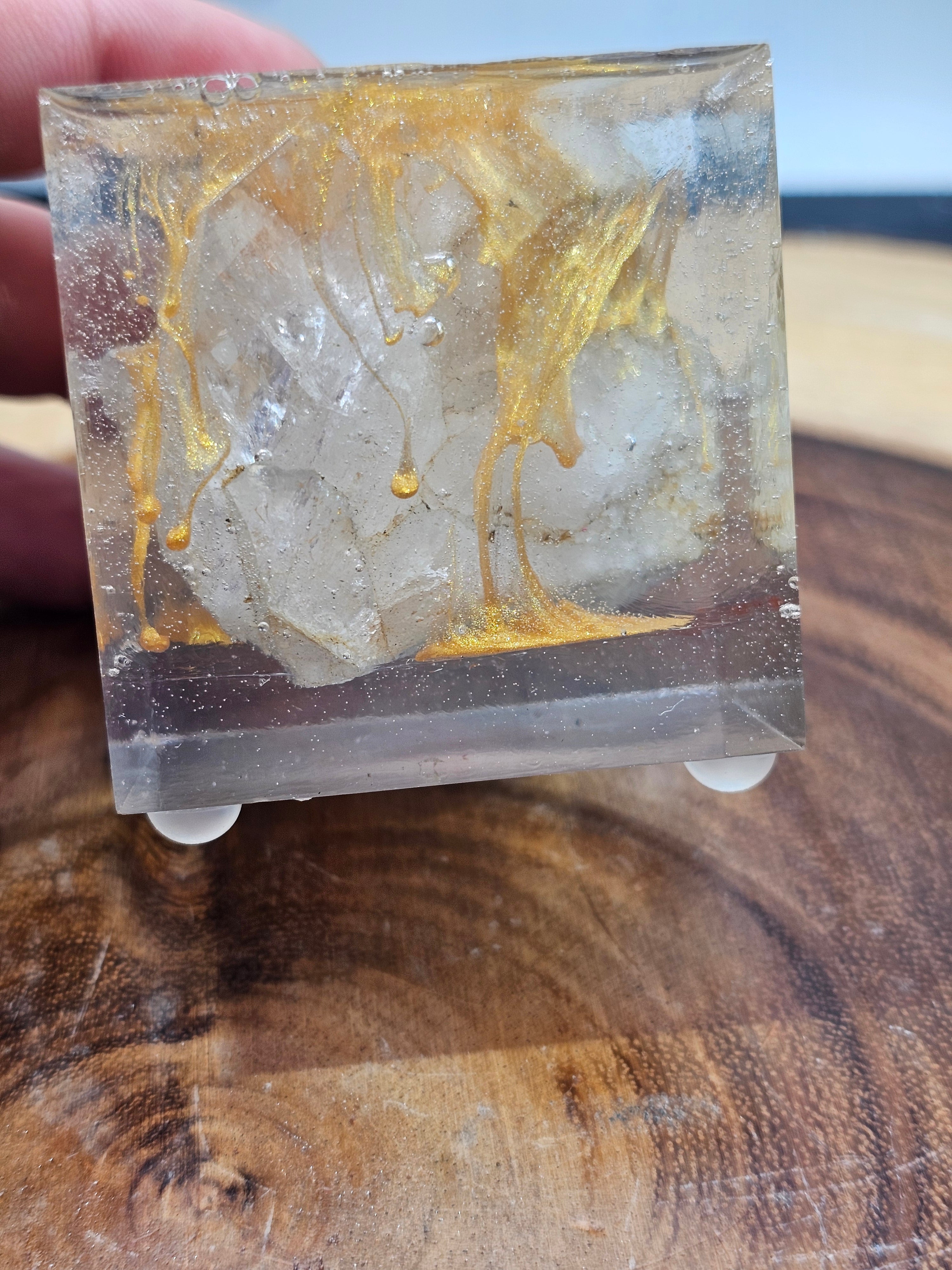Fonda quartz paper weight by CrystalCloud Company