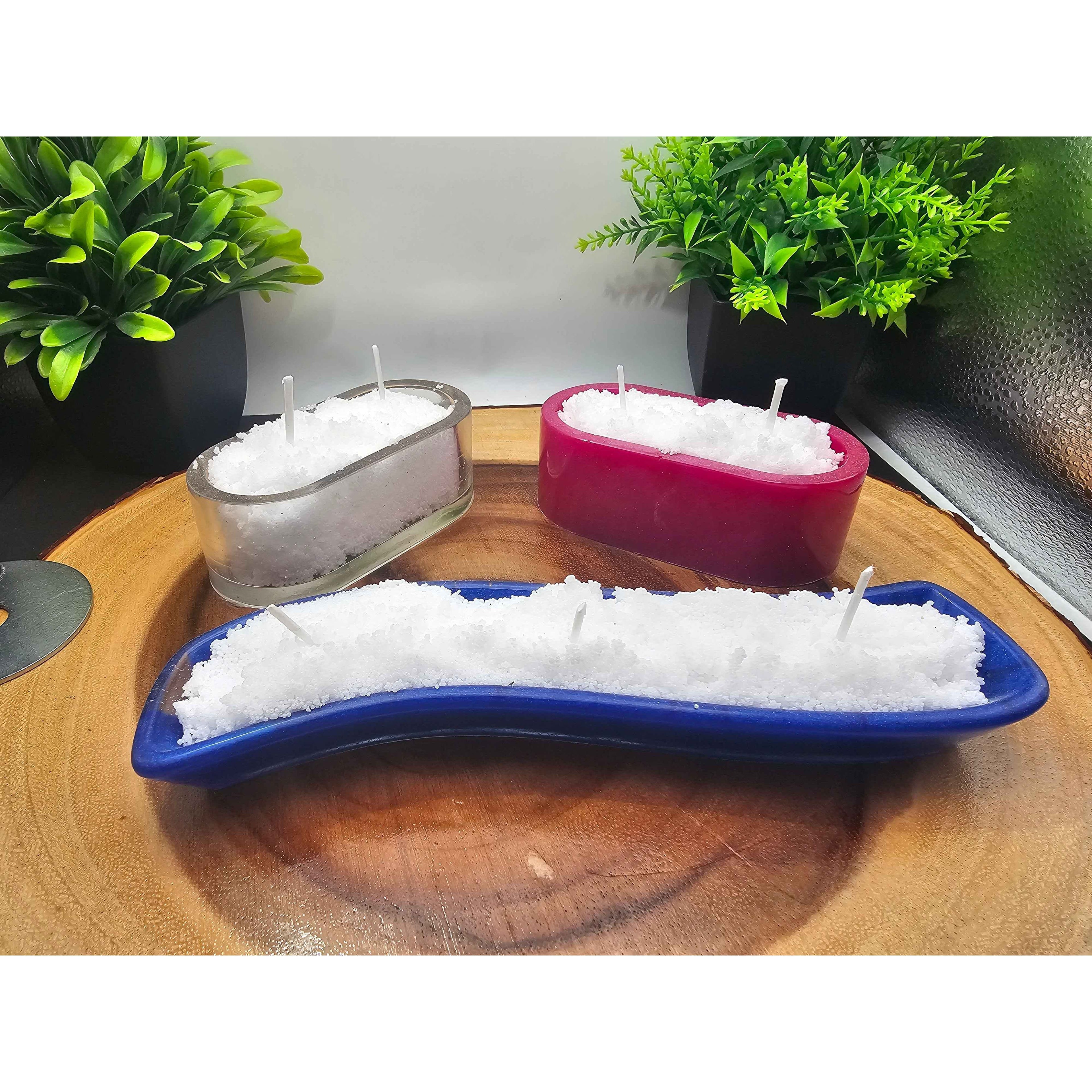 Tri candle pearls set by CrystalCloud Company