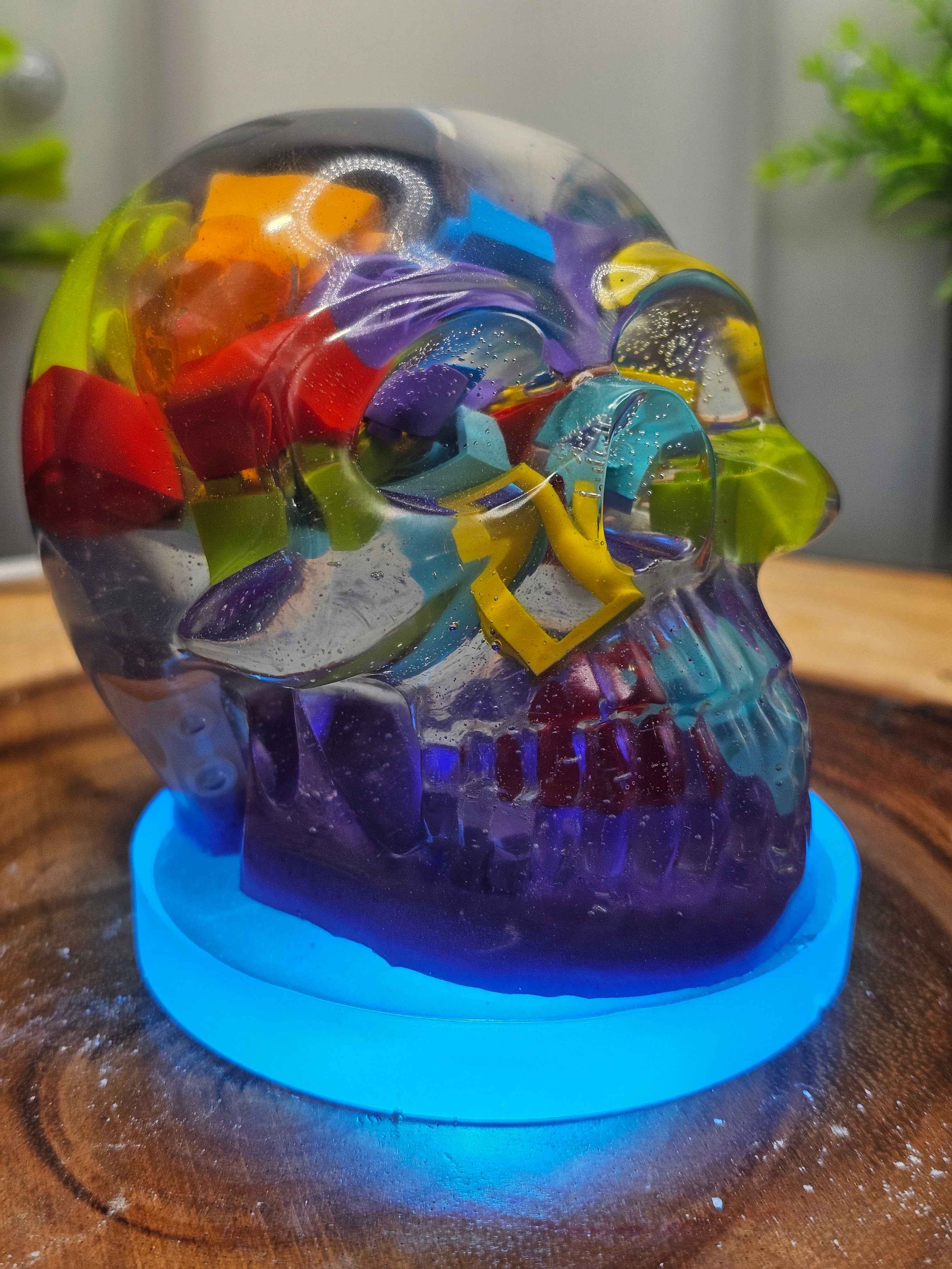 Resin Skull by CrystalCloud Company