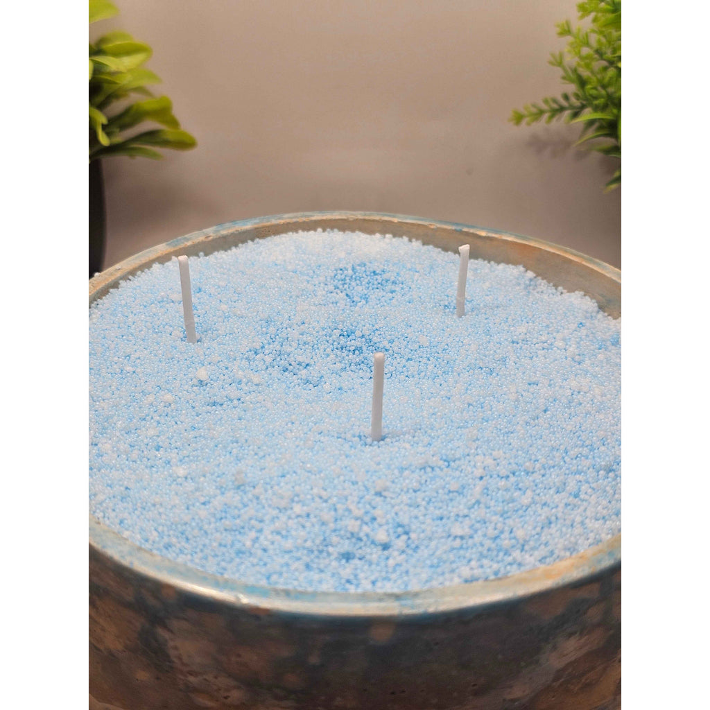 Blue Lemon Candle Bowl by CrystalCloud Company