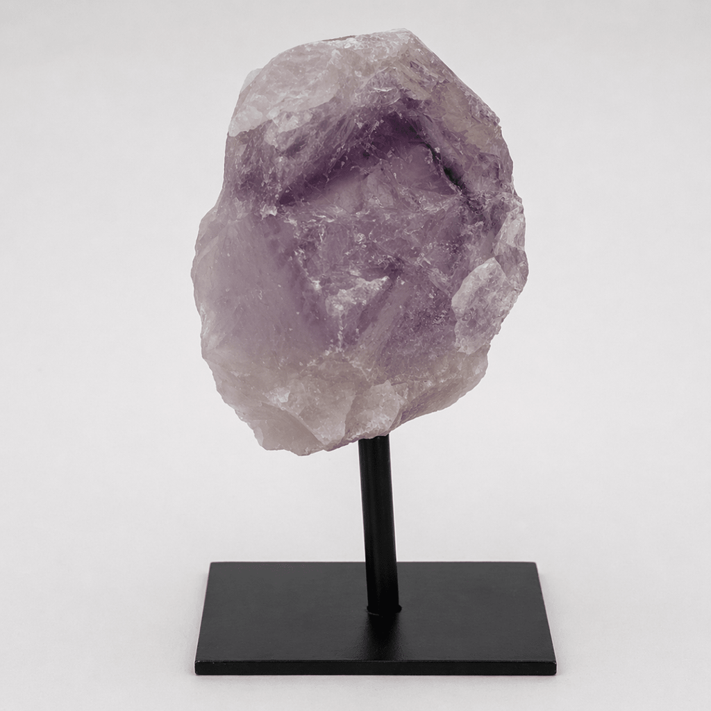 Rough Amethyst on Metal Stand by Crystal River Gems
