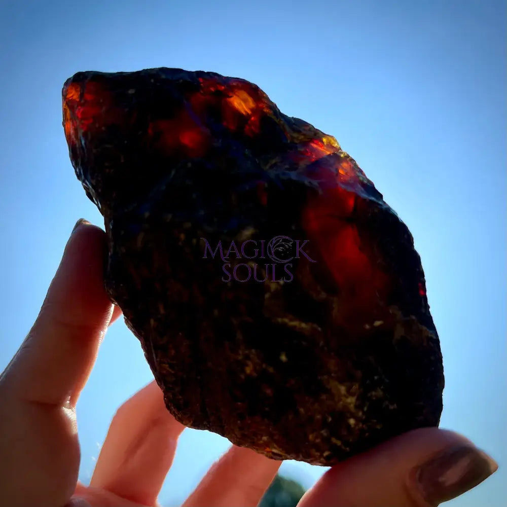Rough Blue Sumatran Amber by Magick Souls