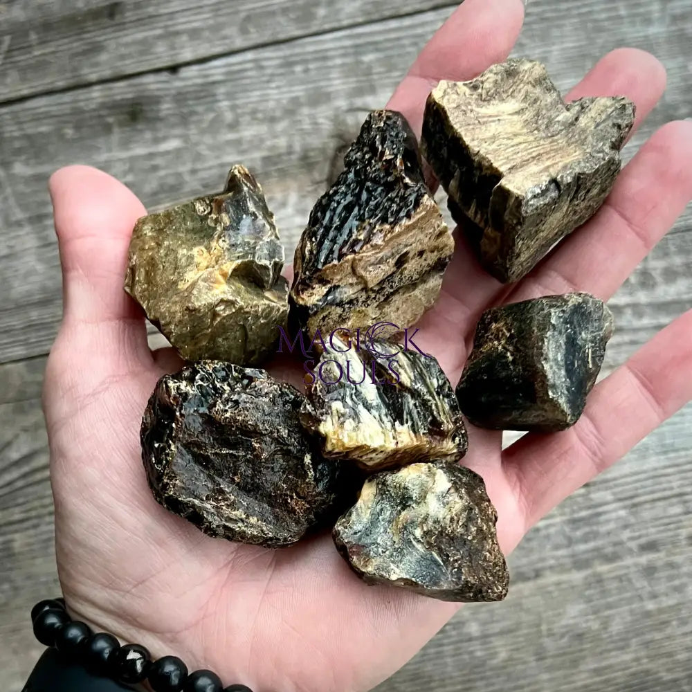 Rough Blue Sumatran Amber by Magick Souls