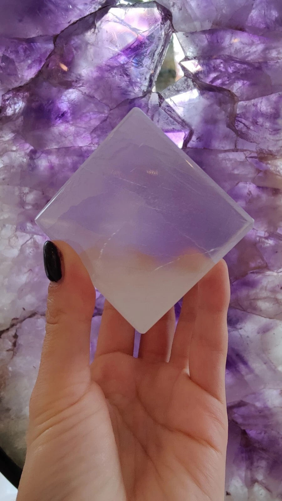 Selenite Standing Cube 5cm by Rare Earth Gallery