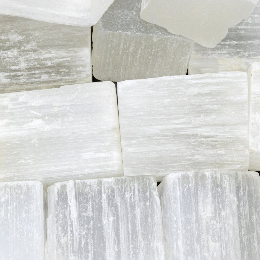 Selenite Rough 1 to 2 Inches (By Weight) by Crystal River Gems