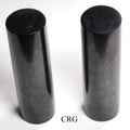 Shungite Polished Cylinder (1 Piece) Size 10 cm Standing Crystal Gemstone Decor by Crystal River Gems