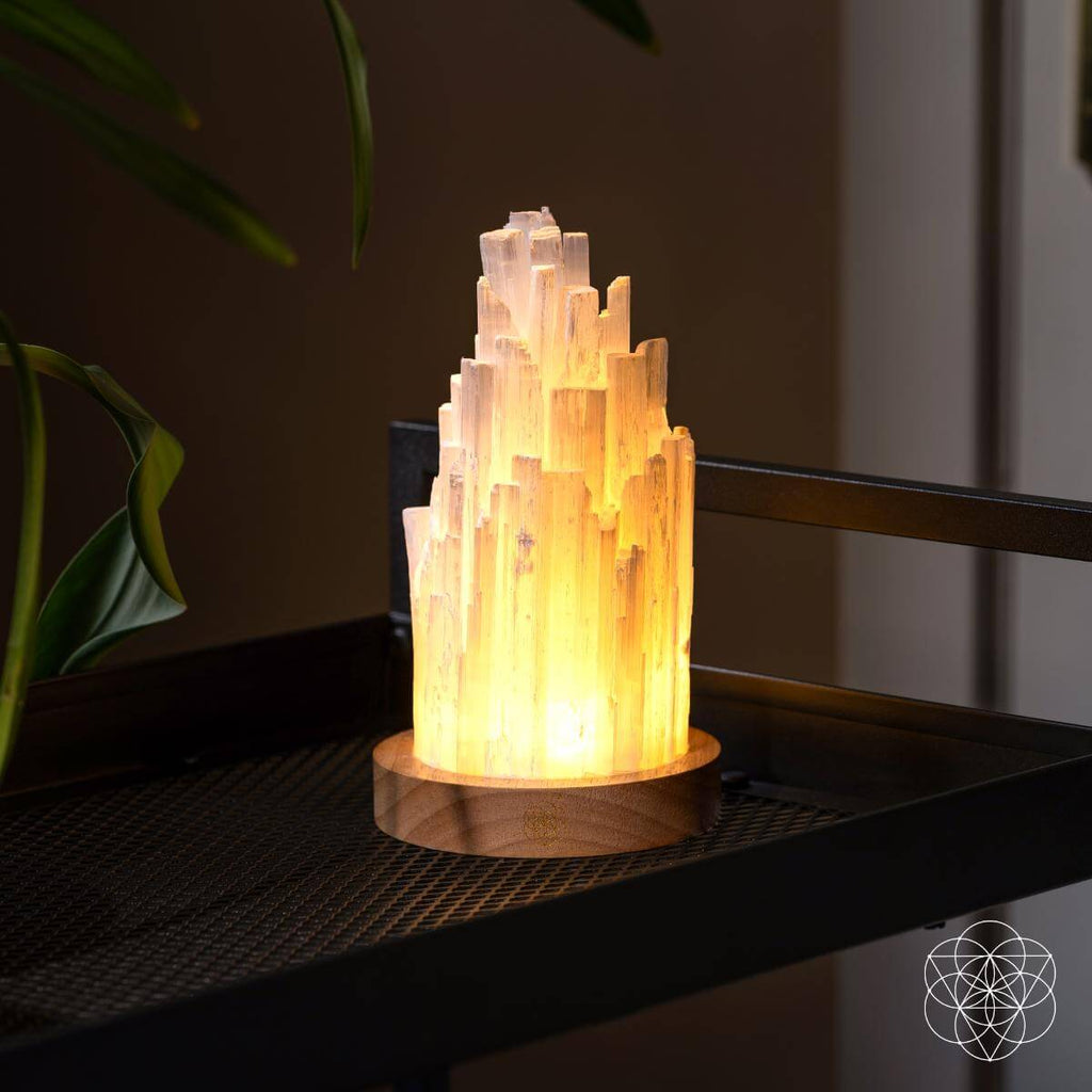 The Cleanse-All Selenite Lamp - 2 Pounds of Healing Power by Conscious Items