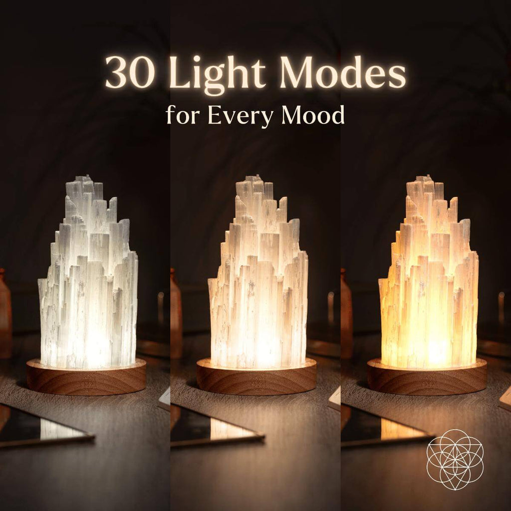 The Cleanse-All Selenite Lamp - 2 Pounds of Healing Power by Conscious Items