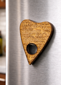 Small Planchette Wooden Magnet by Enchanted Soul